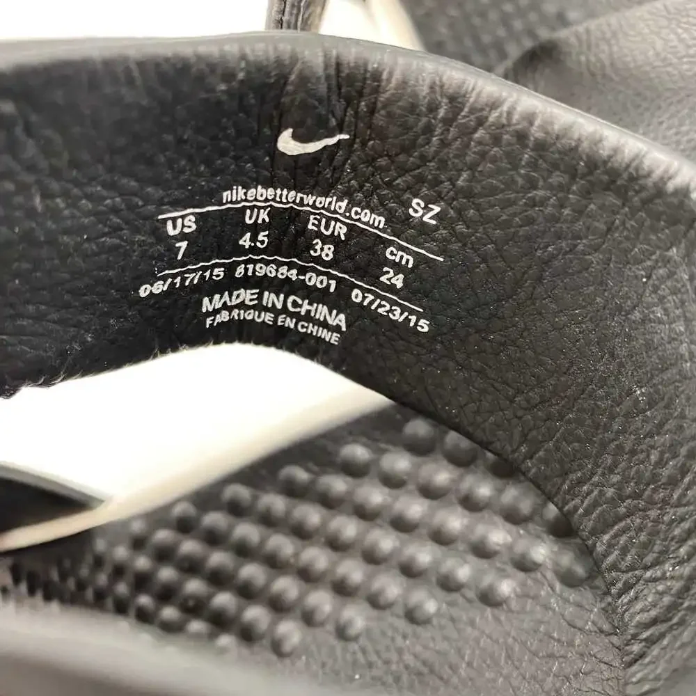 Nike Black Benassi Cuff Lux Sandals | Women's Size 7